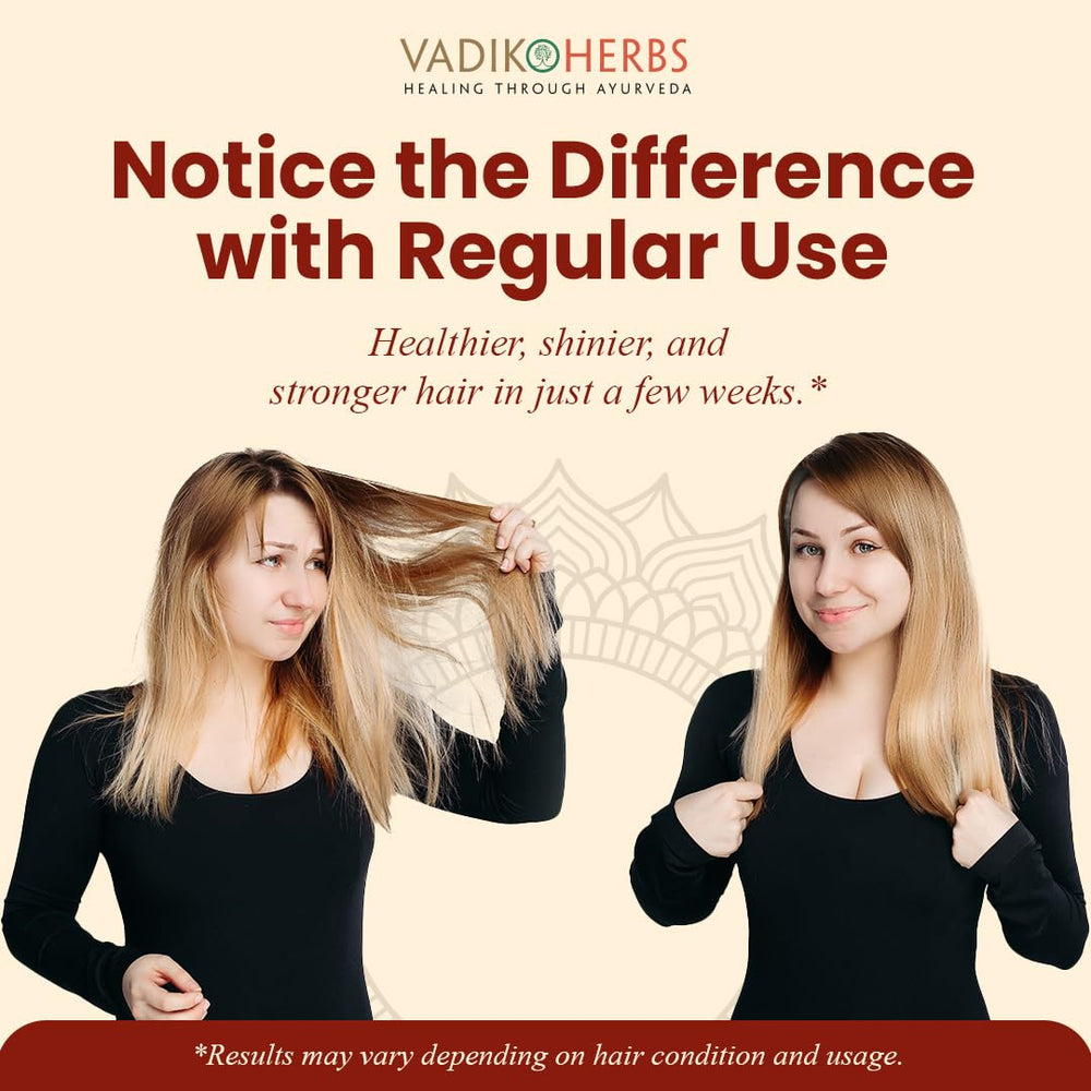 Vadik Herbs Brahmi Oil nourishes hair shaft and roots