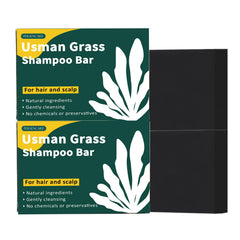 VAEYAE Usman Grass Shampoo Bar close-up highlights natural formula for strong roots.
