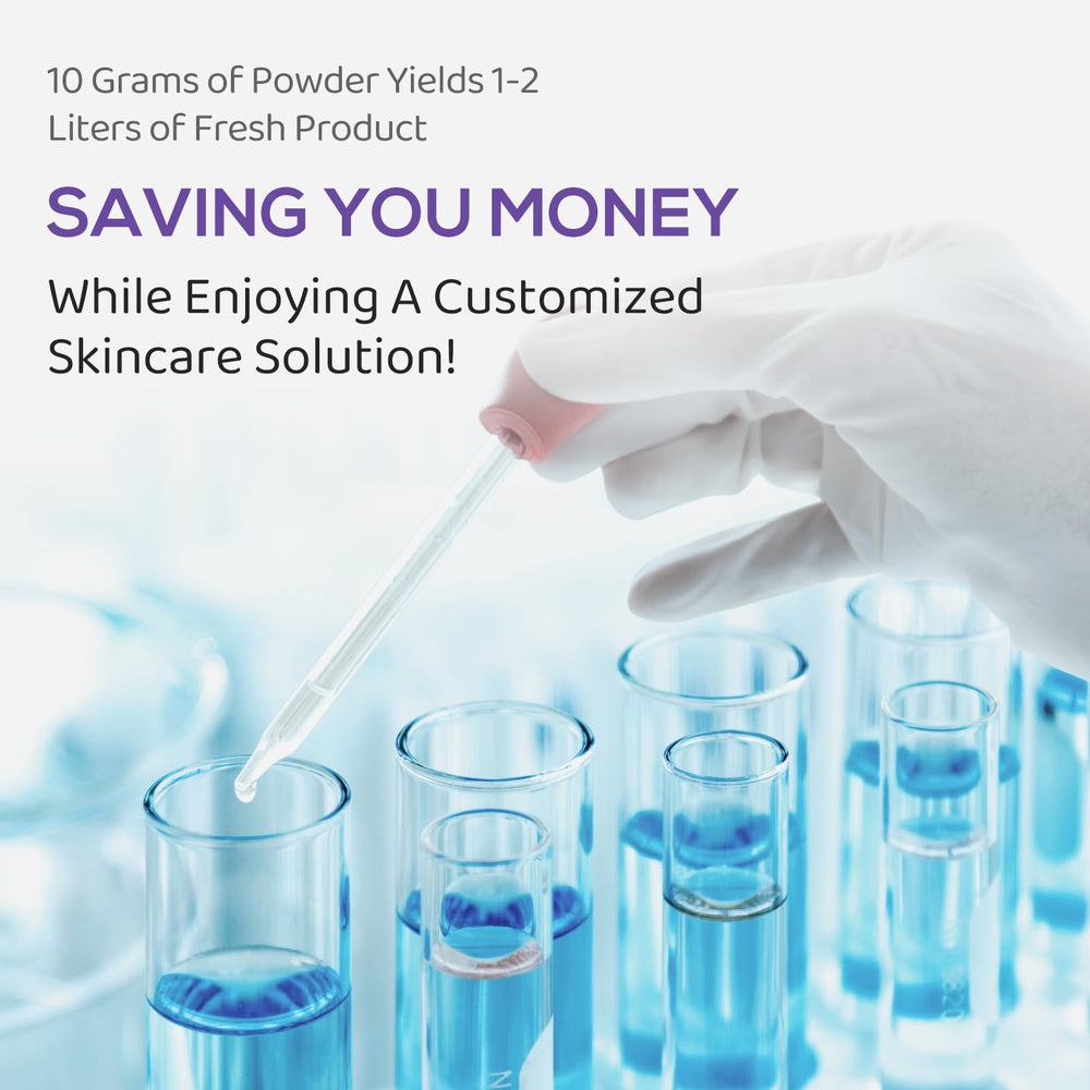 Post-peel care with Vagiria HA powder nourishes skin after treatments.