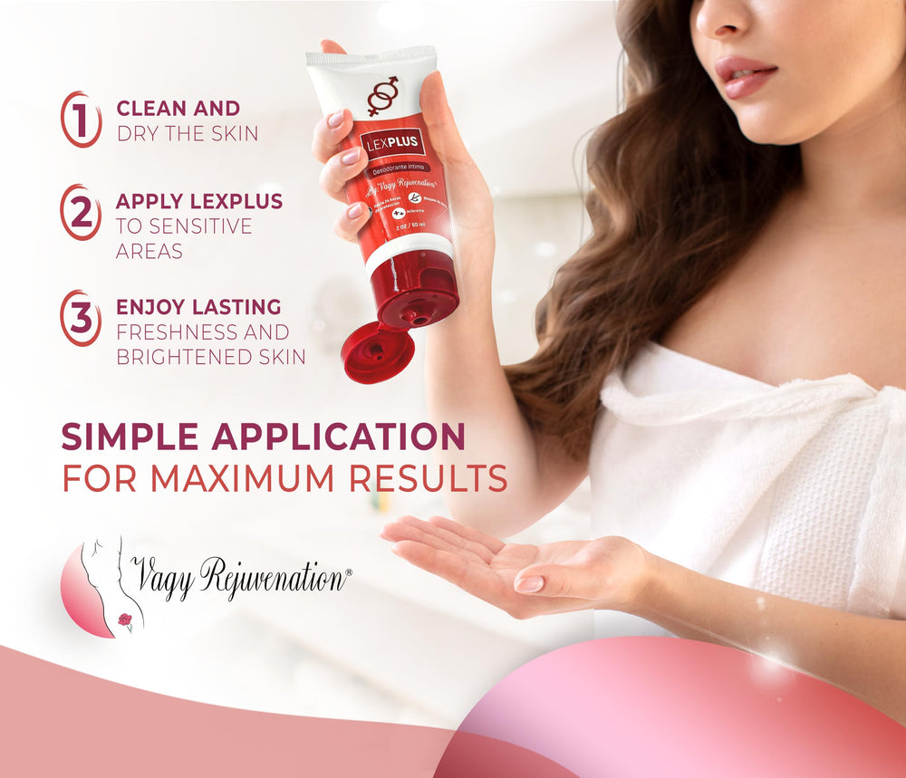 LexPlus used on external intimate zone for gentle protection.