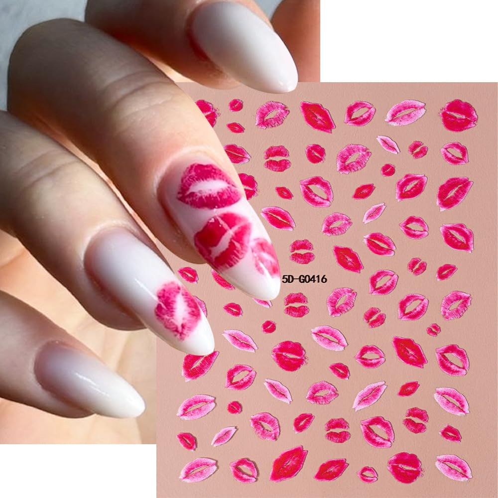 Valentines nail stickers offer versatile holiday designs for festive nails.