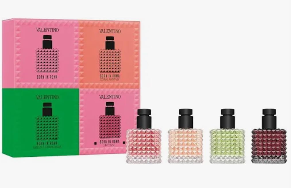 Valentino Donna Born in Roma mini discovery set box with four fragrances for travel