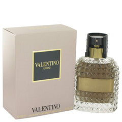Valentino Uomo mini EDT bottle, compact travel-friendly fragrance for men.