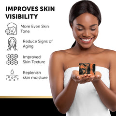 VALITIC African net sponge exfoliating to remove dead skin cells.
