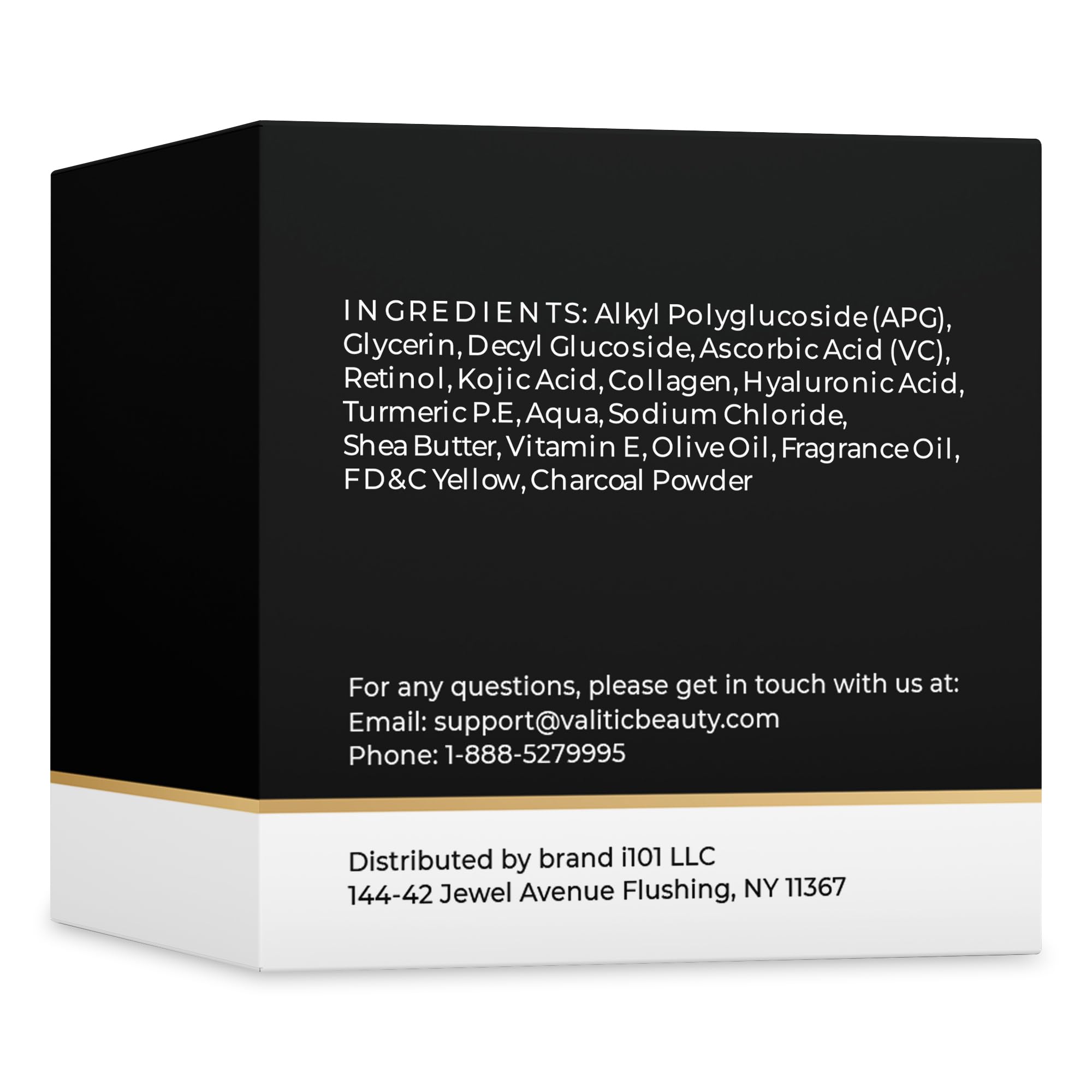 VALITIC Charcoal Kojic Turmeric Bar vegan cruelty-free seal supports ethical choice