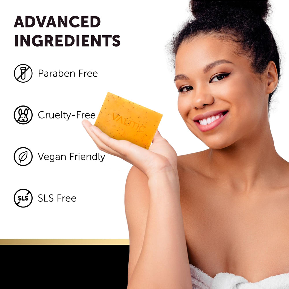 VALITIC SLS-free badge signaling a gentle, daily-use cleanser.
