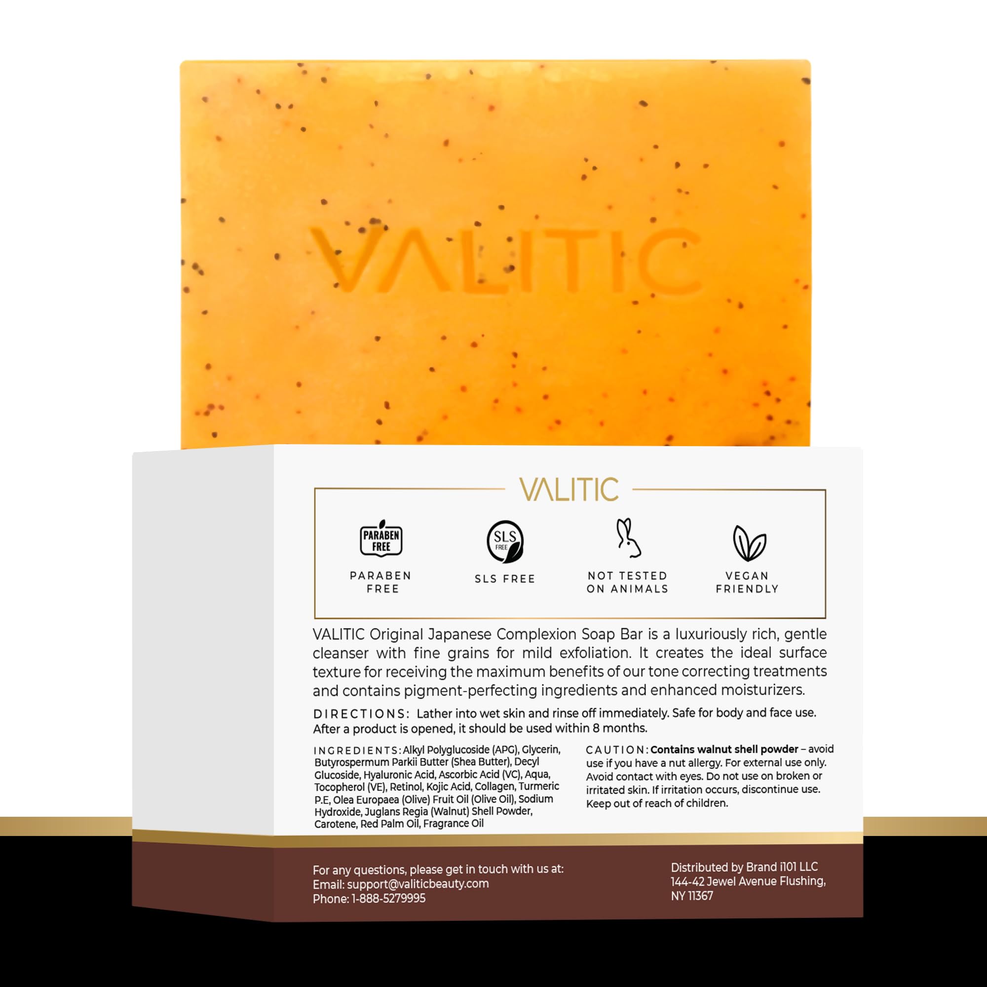 VALITIC versatile use for face and body in a single bar.