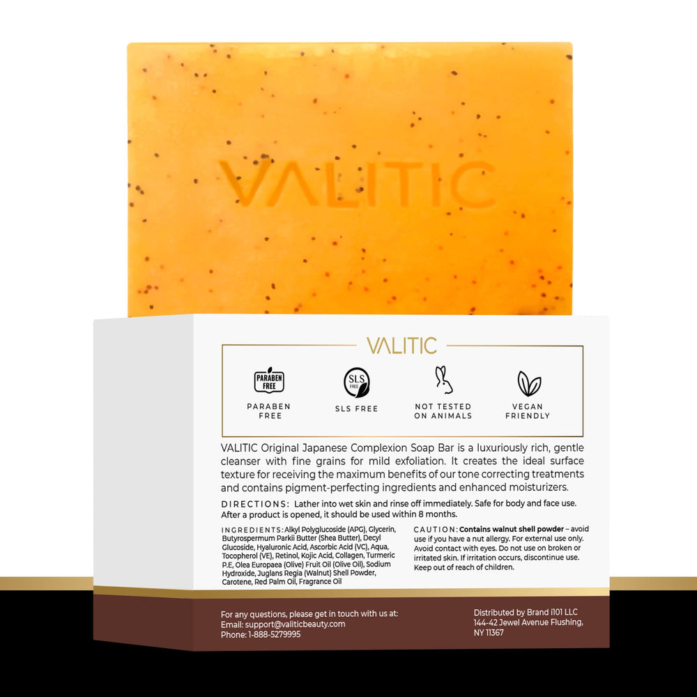 VALITIC versatile use for face and body in a single bar.