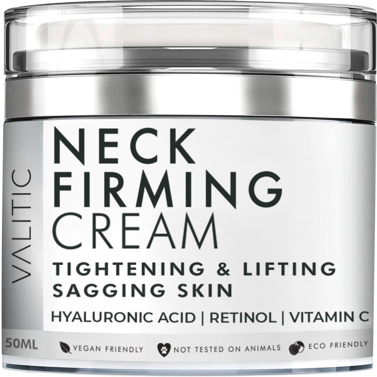 VALITIC neck cream bottle pump for easy, precise daily application.