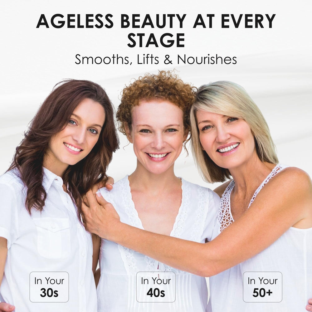 VALITIC neck cream texture application shows creamy formula for neck care.
