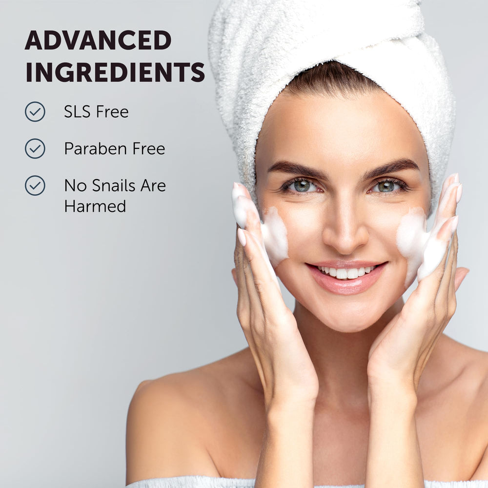 VALITIC snail mucin cleanser bar hydration glow on skin surface