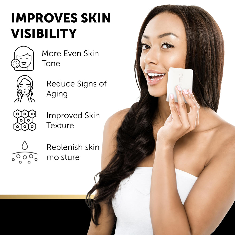 VALITIC cleanser bar pack shot highlighting four pack value and compact design