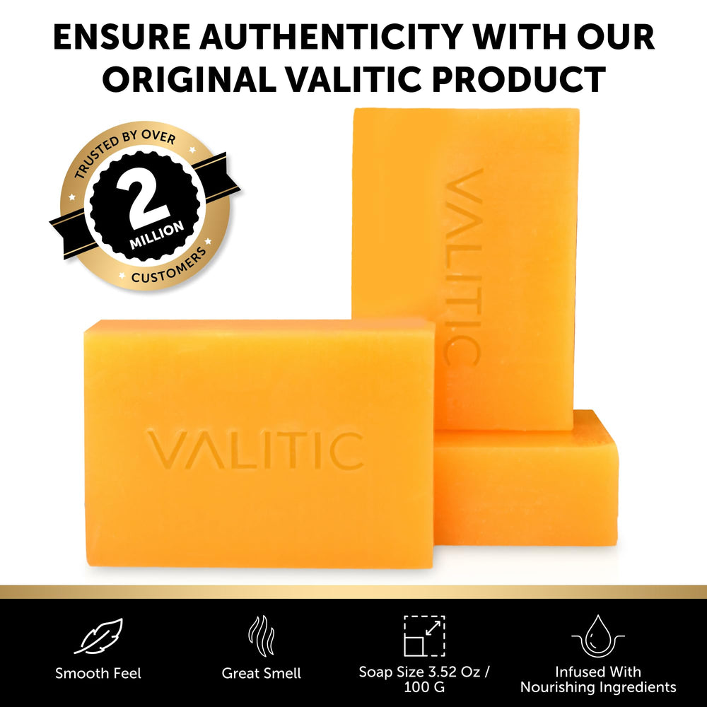 VALITIC soap holder included shown beside the soap