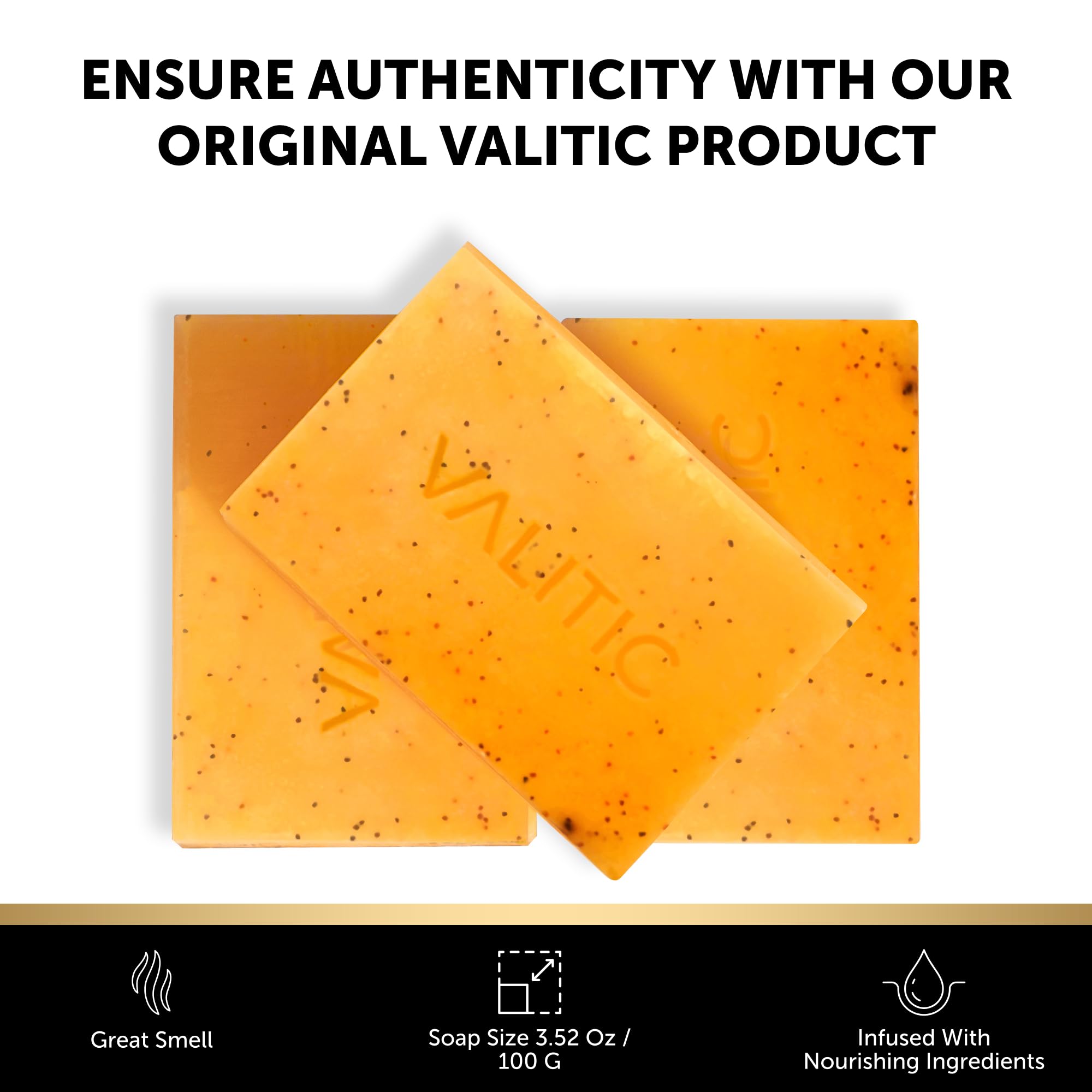 VALITIC vegan and cruelty-free branding on product packaging.