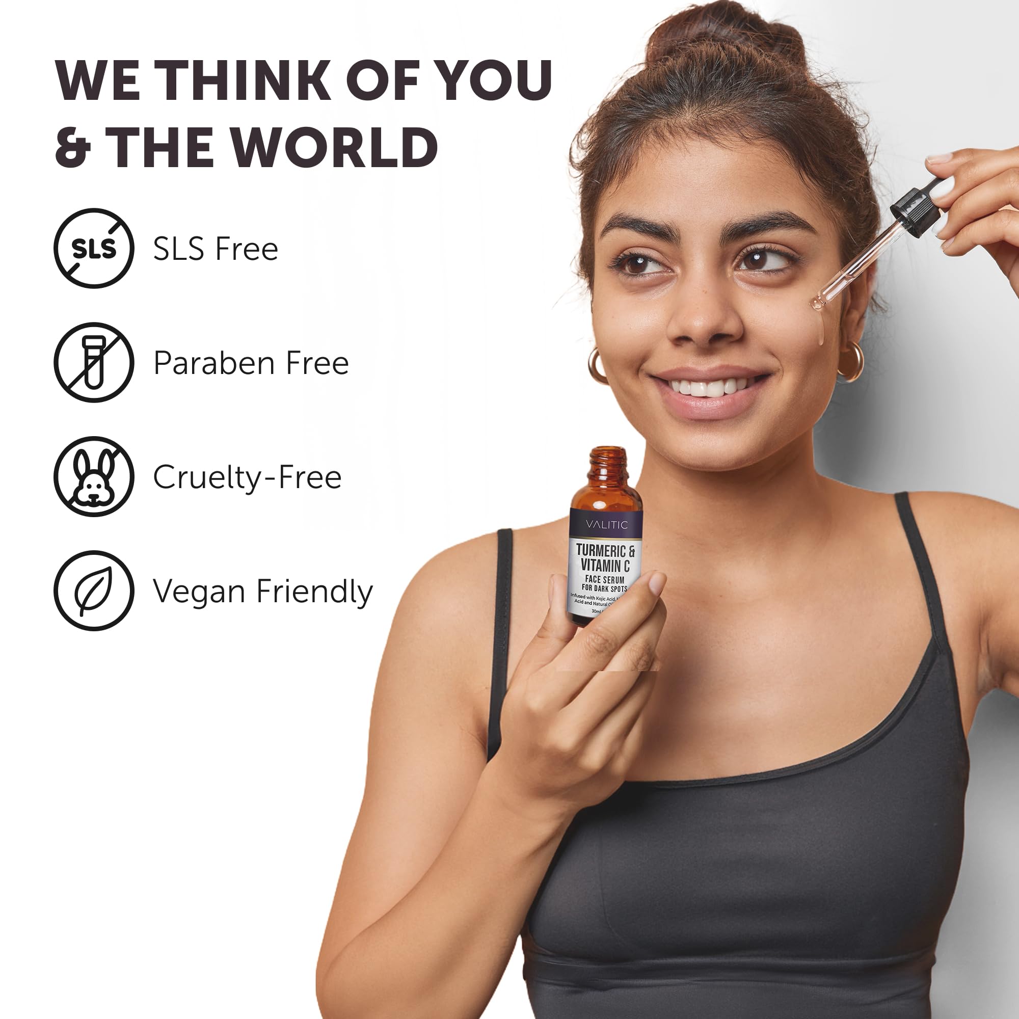 VALITIC Vitamin C Serum with Kojic Acid supports texture and tone.
