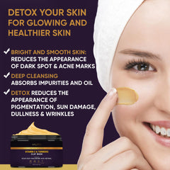 VALITIC clay mask swatch reveals a rich paste ready to purify pores.