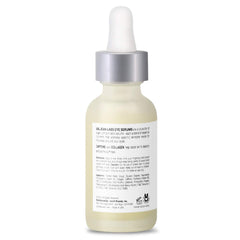 Valjean Labs DePuff Eye Serum dropper applies caffeine benefits under the eyes.