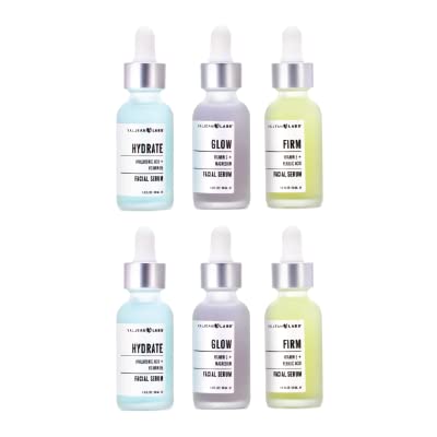 Valjean Labs Glow serum bottle brightens skin and supports collagen