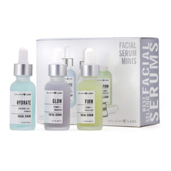 Valjean Labs Glow serum bottle brightening skin with vitamin C.