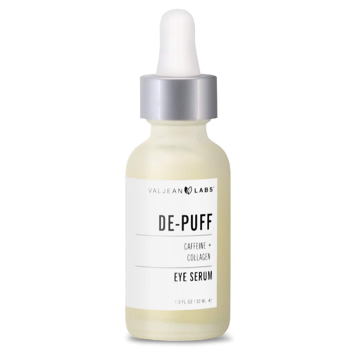 Valjean Labs DePuff Eye Serum under-eye area before and after.