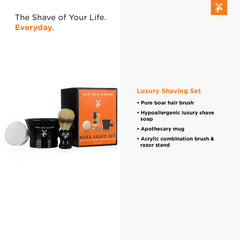 Van Der Hagen apothecary mug offers classic style and practical lather preparation.