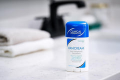 Smooth glide-on application shown with no visible residue on skin.