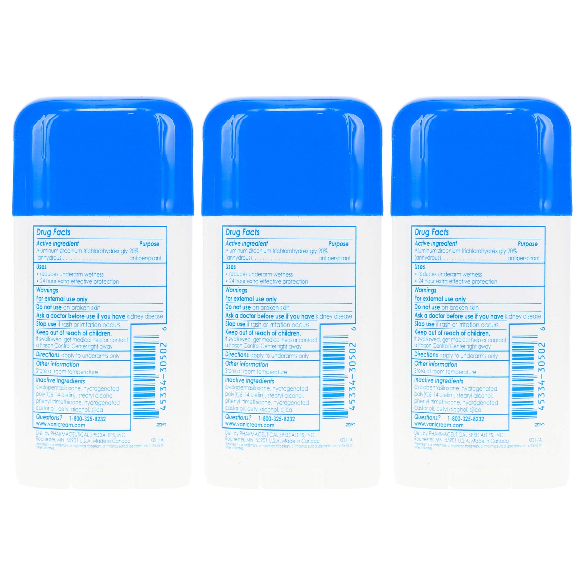 Vanicream for sensitive skin delivers reliable all-day underarm moisture control.