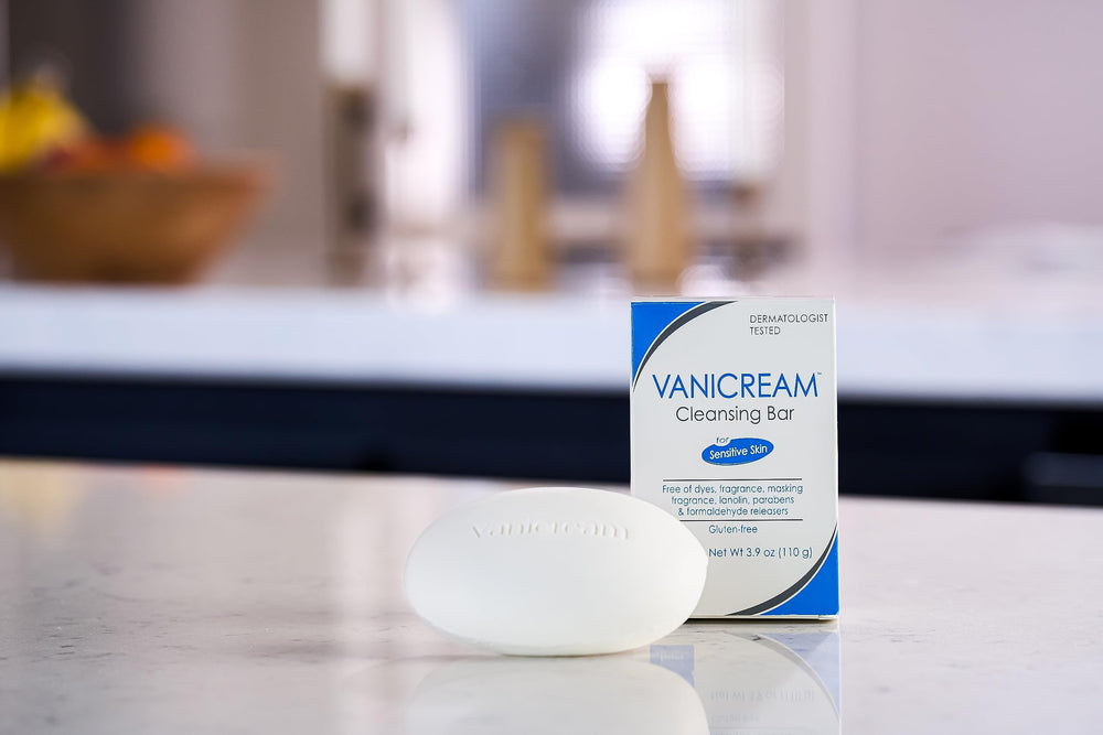 Vanicream cleansing bar gluten-free formula for sensitive skin
