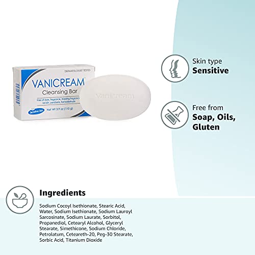 Vanicream cleansing bar pack of 12 for family routine