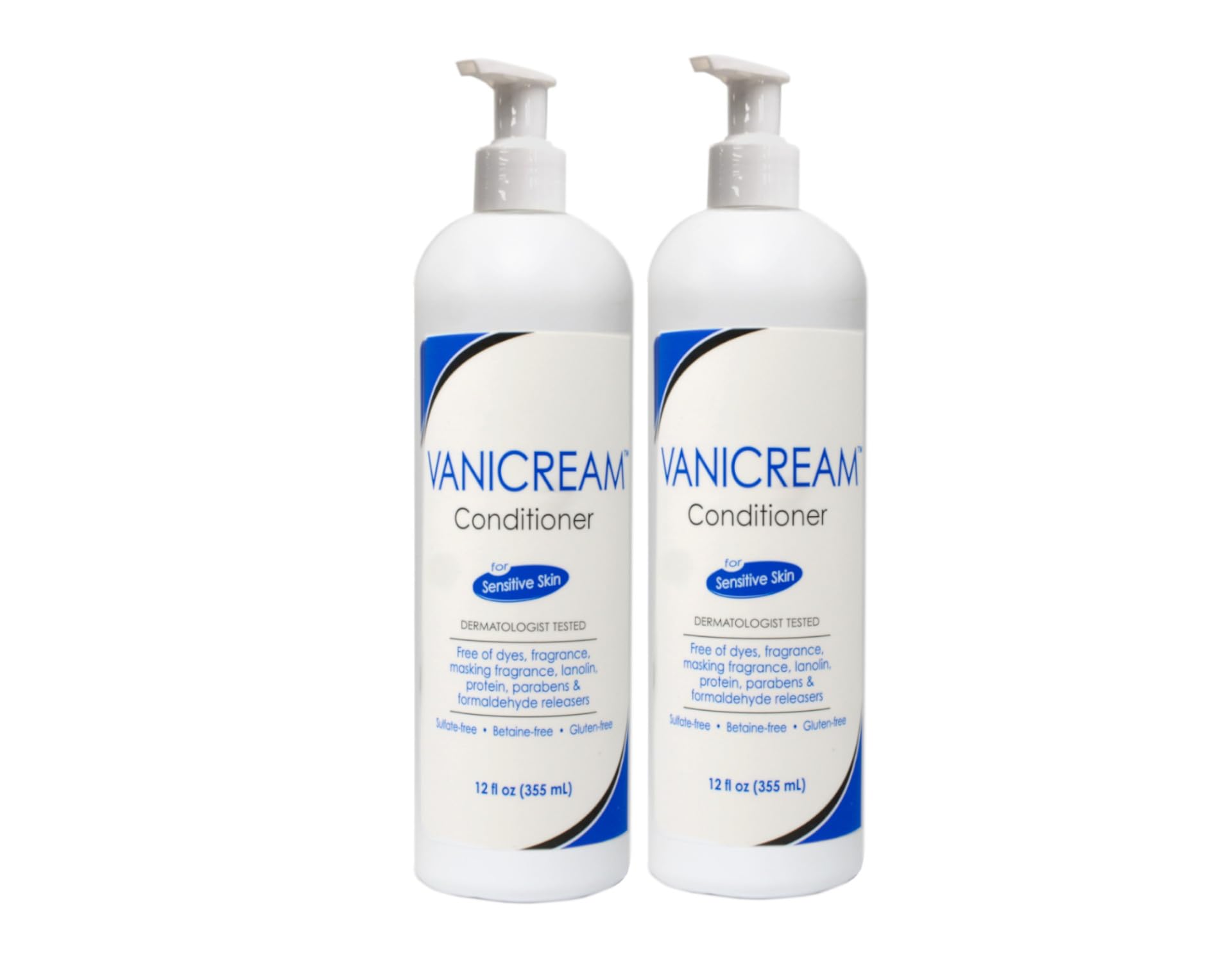 Vanicream conditioner dispense cap close-up emphasizes easy use