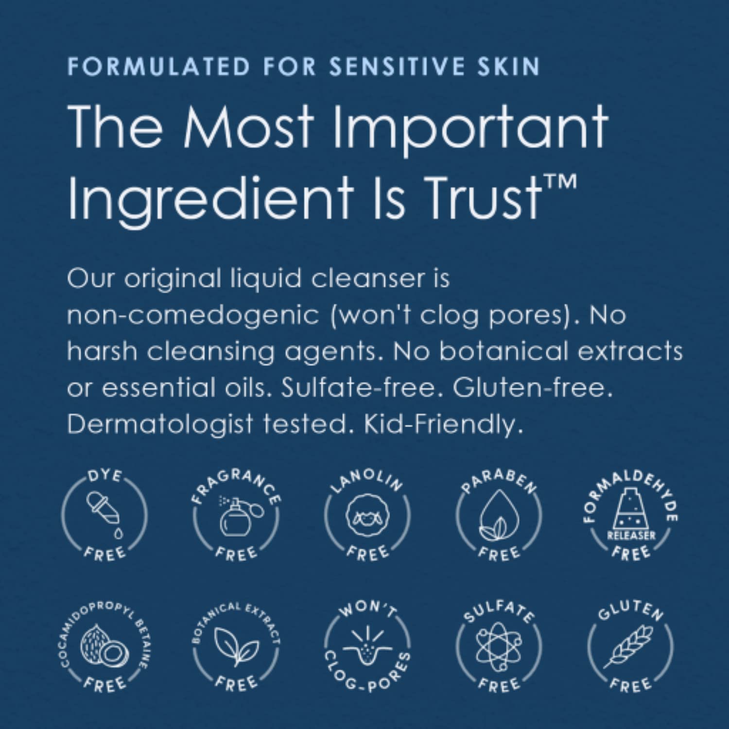 Vanicream dermatologist-tested cleanser trusted for sensitive and allergy-prone skin