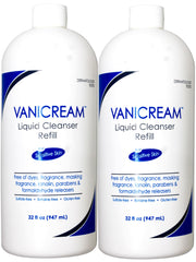 Vanicream Free & Clear bottle pour for gentle daily cleansing