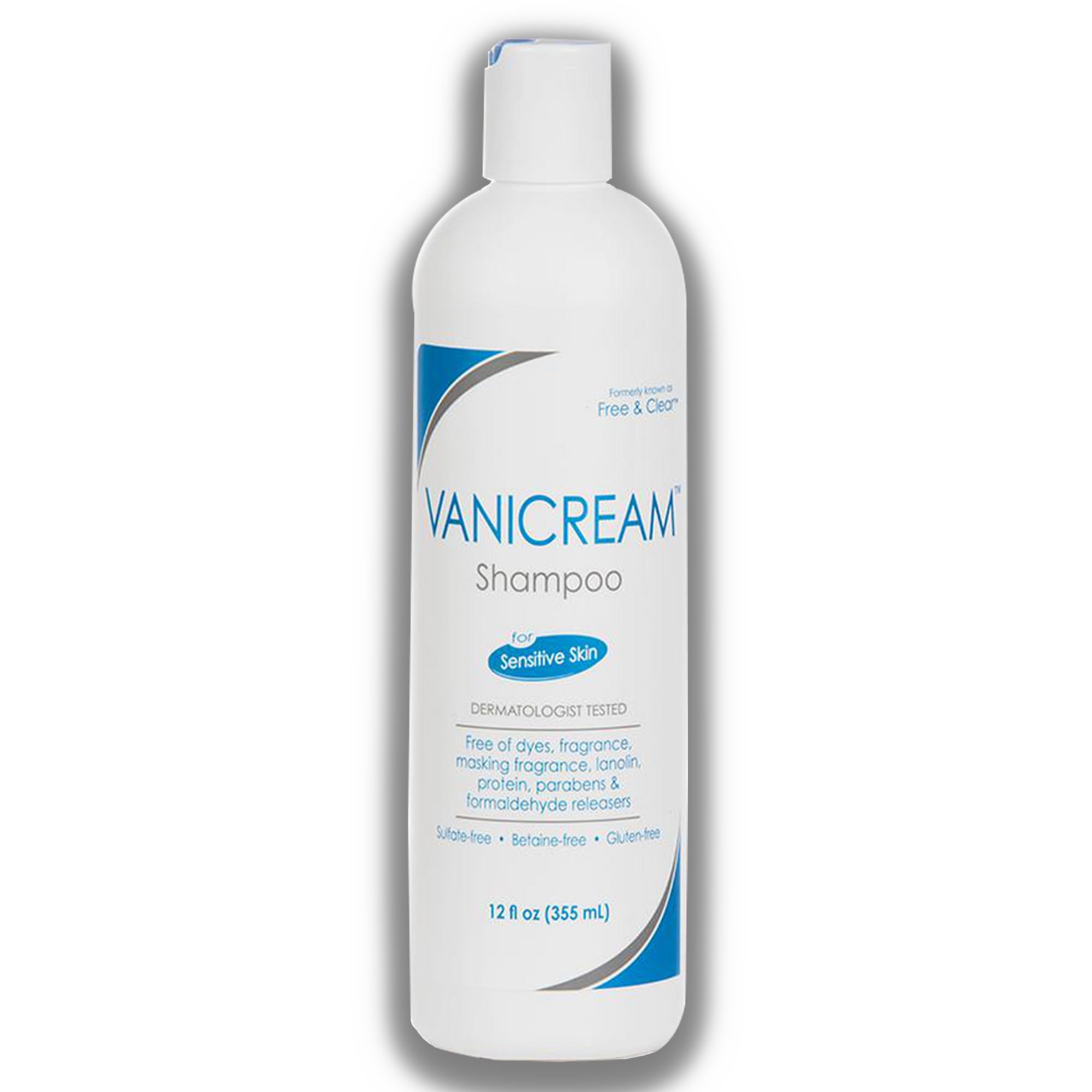 Vanicream Gentle Body Wash 12oz bottle conveys soap-free, pH balanced cleansing.