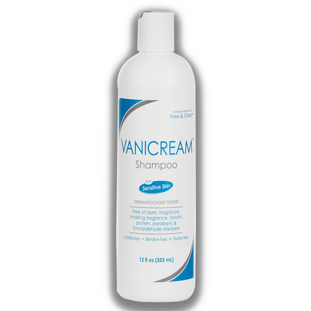 Vanicream Gentle Body Wash 12oz bottle conveys soap-free, pH balanced cleansing.