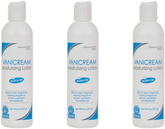Vanicream Moisturizing Lotion 8oz bottle front emphasizes lightweight, fragrance-free hydration