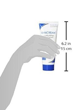 Hands applying Vanicream cream, providing daily hydration and comfort