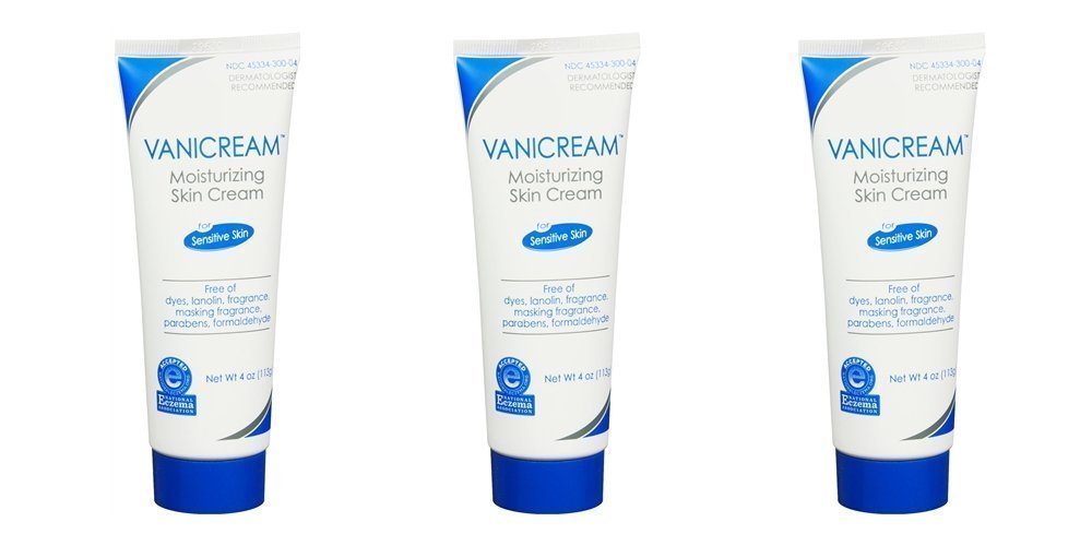 Vanicream Moisturizing Skin Cream bottle, 3-pack, for sensitive skin daily hydration