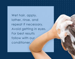Vanicream Shampoo close-up illustrates rich lather for scalp care.