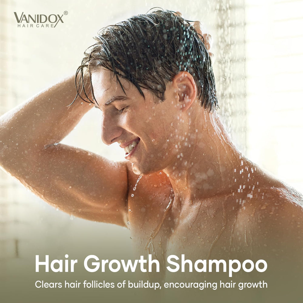 VanidoX Biotin-strength icon highlights potential support for healthier hair