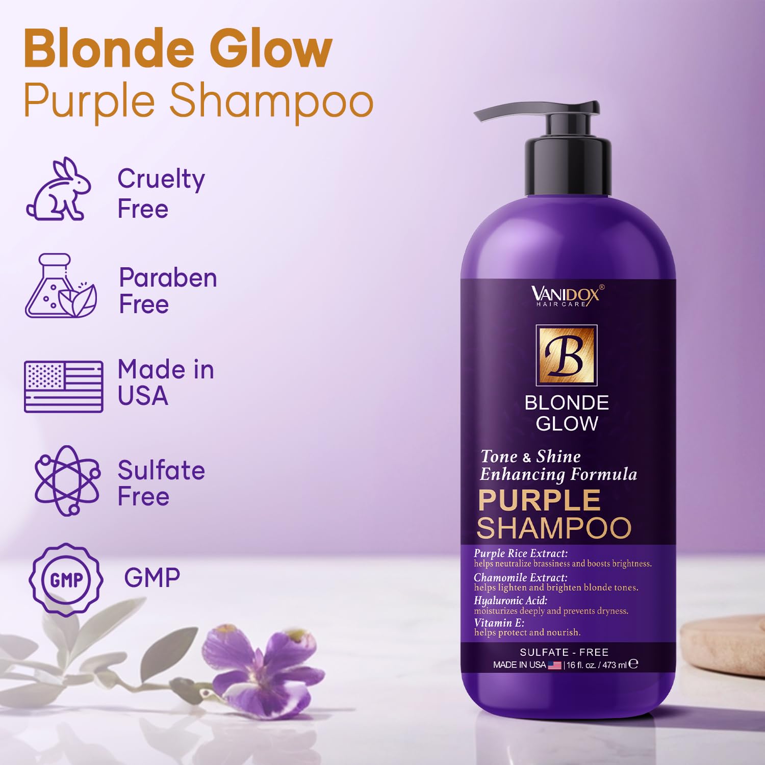 VANIDOX shampoo for highlights maintaining color and brightness