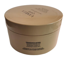 Vanilla Café Whipped Body Butter texture close-up highlights creamy, indulgent moisture.