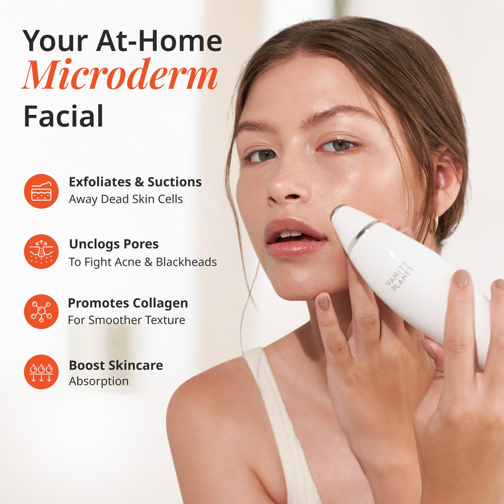 Vanity Planet Exfora suction head clears impurities and refines pores