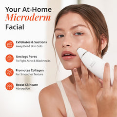 Vanity Planet Exfora suction head clears impurities and refines pores