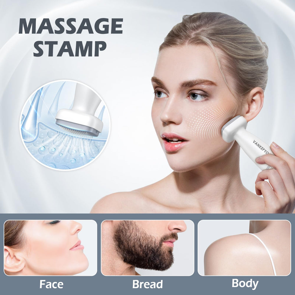 VANKEPYO derma roller beard detail promotes even needle contact.