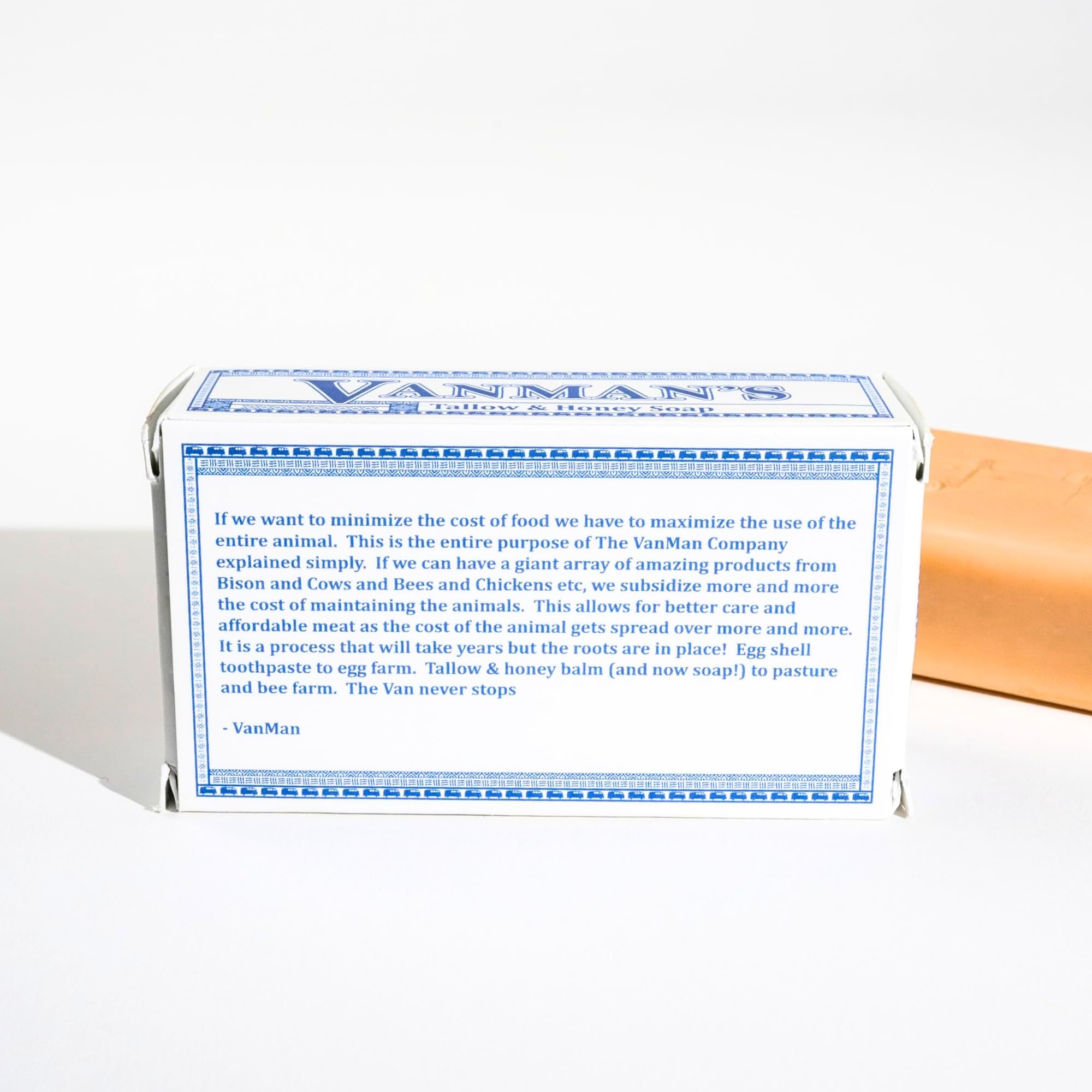 Luxurious lather demonstrates cleansing for body and face with VanMan.