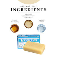 Detail highlights raw honey content enriching the soap's texture and feel.