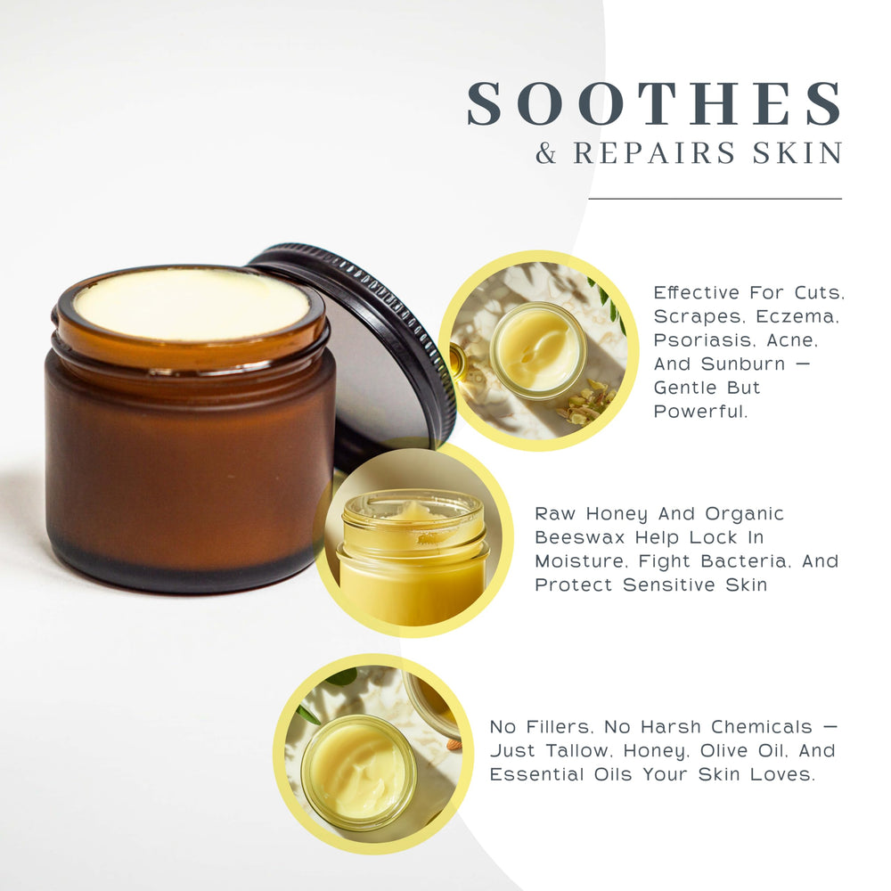 Olive oil emulsion in balm for lightweight moisture on skin.