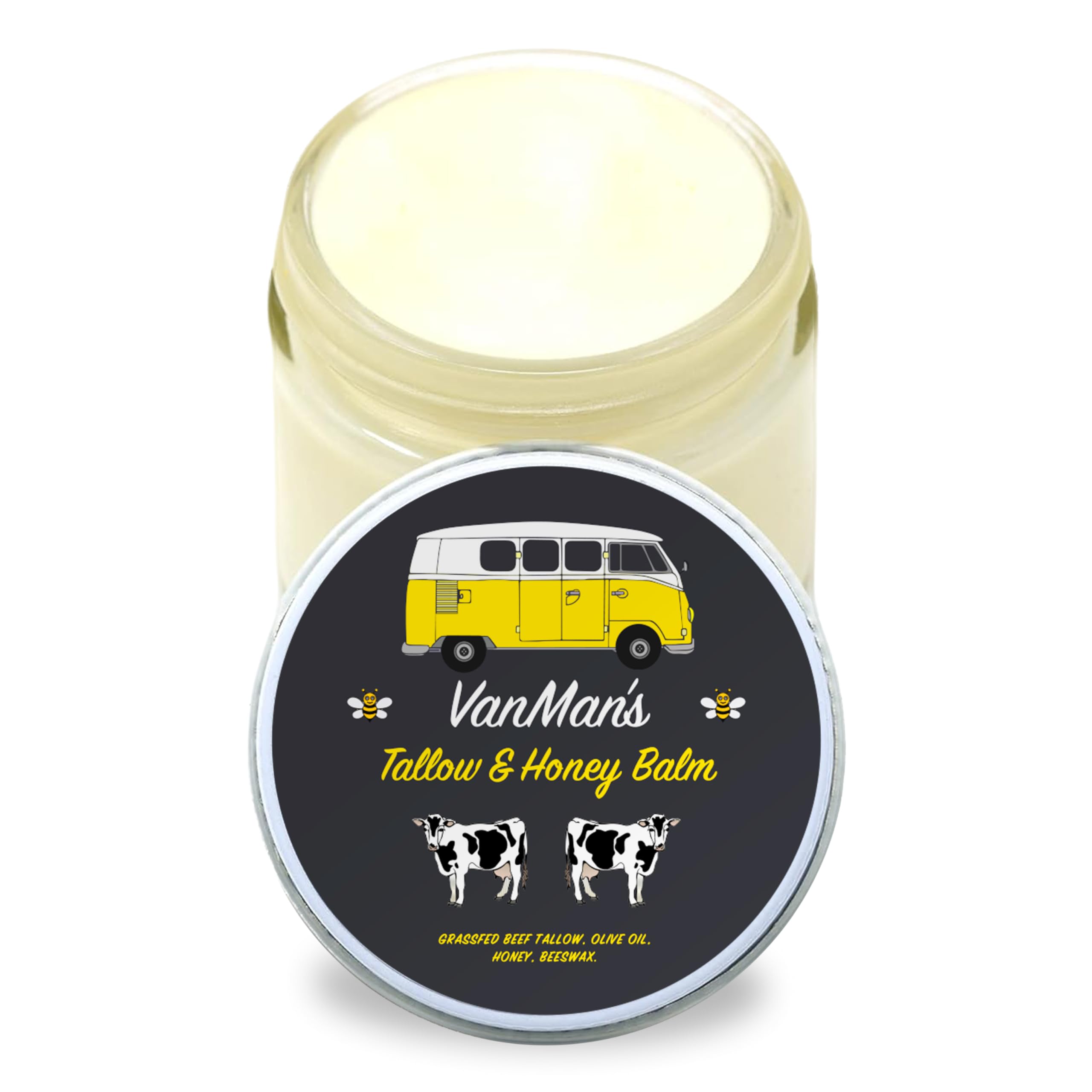 Vanman's fragrance-free balm jar for nourished face skin