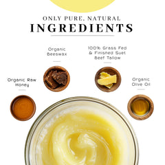 Close-up of silky texture of Vanman's balm for smooth skin