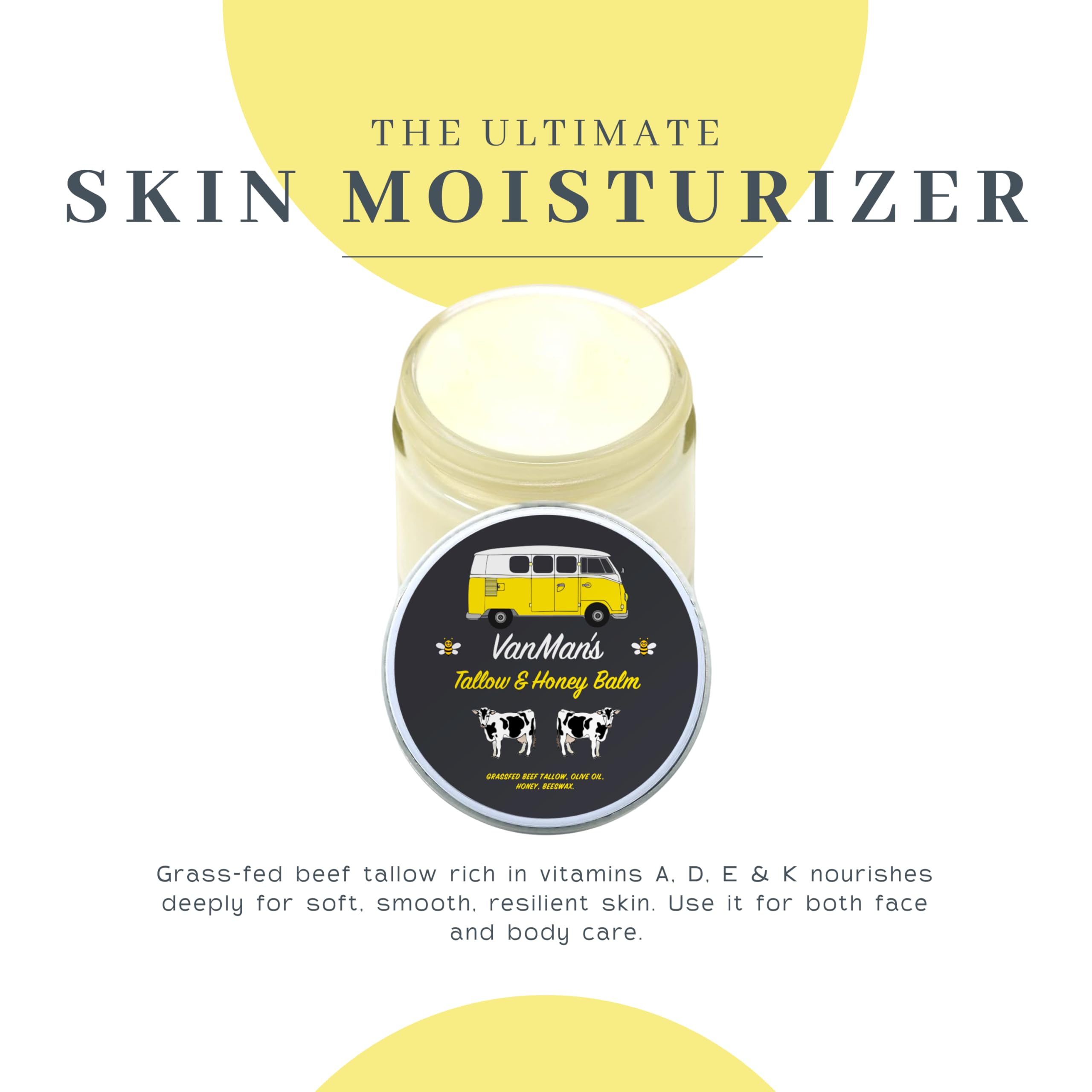 Vitamin-rich Vanman's balm with olive oil for skin nourishment